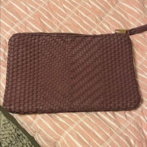 Street Level  Clutch  maroon color never used larger clutch bag